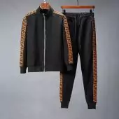 casual wear fendi tracksuit jogging zipper winter clothes fd20196603 black